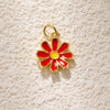 Jewelry Accessories Copper Plated Gold Flower Pendant Necklace With Sweet Style
