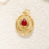 Jewelry Accessories Copper Plated Gold Flower Pendant Necklace With Sweet Style