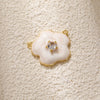 Jewelry Accessories Copper Plated Gold Flower Pendant Necklace With Sweet Style