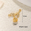 Jewelry Accessories Copper Plated Gold Flower Pendant Necklace With Sweet Style