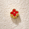 Jewelry Accessories Copper Plated Gold Flower Pendant Necklace With Sweet Style