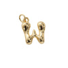 Jewelry Accessories Copper Plated Gold Letter Necklace Pendant