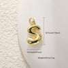 Jewelry Accessories Copper Plated Gold Letter Necklace Pendant