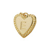 Jewelry Accessories Copper Plated Real Gold Heart Shaped Pendant With Dragon Pattern And Letter Style