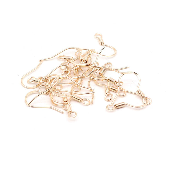Jewelry Accessories Copper 925 Silver Hypoallergenic Ear Hook Earrings Engraved Electroplated Diy Material Handmade