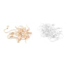 Jewelry Accessories Copper 925 Silver Hypoallergenic Ear Hook Earrings Engraved Electroplated Diy Material Handmade