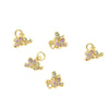 Jewelry Accessories Copper Small Flower Pendant Electroplated With Strong Color Retention