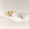 Jewelry Accessories Copper Small Flower Pendant Electroplated With Strong Color Retention