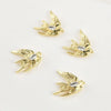 Jewelry Accessories Copper Swallow Pearl Double Hanging Electroplated Diy Material