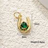 Jewelry Accessories Copper Ushaped Horseshoe Pendant Electroplated With Real Gold Color Retention