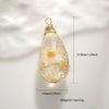 Jewelry Accessories Copper Wire Edge Conch Real Dried Flower Pendant Glue