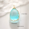 Jewelry Accessories Copper Wire Edge Conch Real Dried Flower Pendant Glue