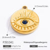 Jewelry Accessories Fashion Ol Style Titanium Steel And Stainless Steel Electroplated Devil's Eye Pendant Bracelet Necklace