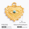 Jewelry Accessories Fashion Ol Style Titanium Steel And Stainless Steel Electroplated Devil's Eye Pendant Bracelet Necklace