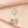 Jewelry Accessories Fashion Stainless Steel Mirror Pendant With Drill Irregular Jigsaw Diy Bracelet Necklace Fine Polishing