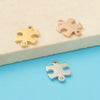 Jewelry Accessories Fashion Stainless Steel Mirror Pendant With Drill Irregular Jigsaw Diy Bracelet Necklace Fine Polishing