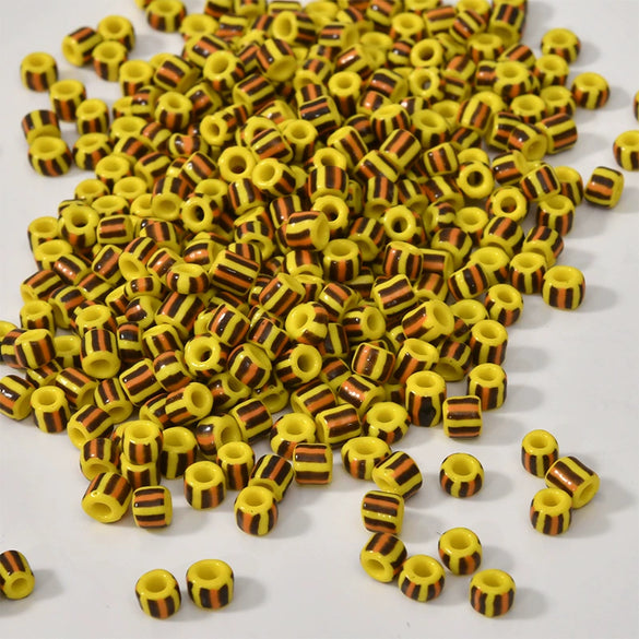 Jewelry Accessories Glass Glaze Color Stripes Beads For Diy Necklace Bracelet And Ear Jewelry
