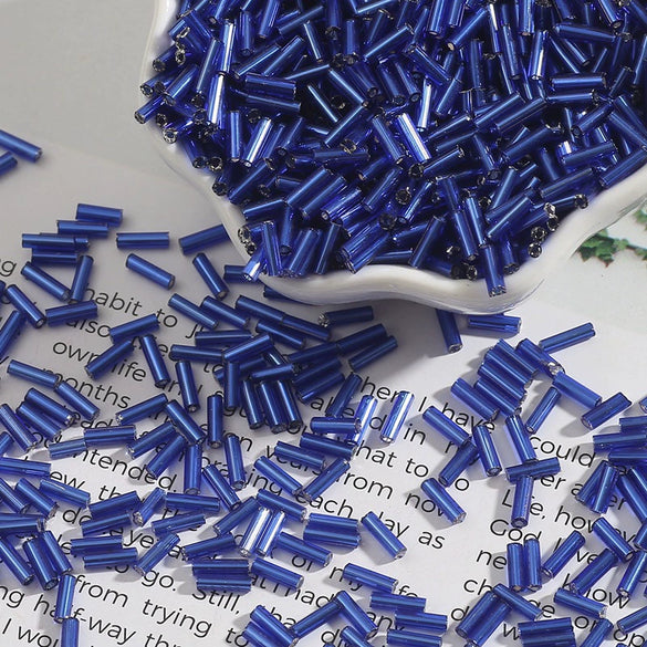 Jewelry Accessories Glass Silverfilled Tube And Rice Beads Handmade Diy Beading Materials