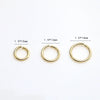 Jewelry Accessories Gold Electroplated Circle Open Hoop Earrings