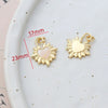 Jewelry Accessories Handmade With Natural Fritillary Bag Phlogopite Pendant Retro Style Electroplated 14K Gold Color Retention