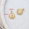 Jewelry Accessories Handmade With Natural Fritillary Bag Phlogopite Pendant Retro Style Electroplated 14K Gold Color Retention