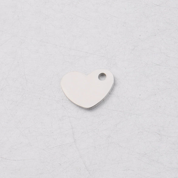Jewelry Accessories Heart Pendant Stainless Steel Fine Polishing