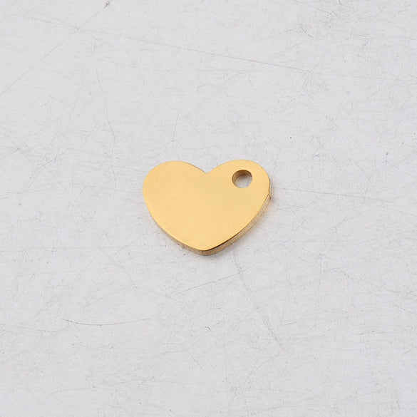 Jewelry Accessories Heart Pendant Stainless Steel Fine Polishing
