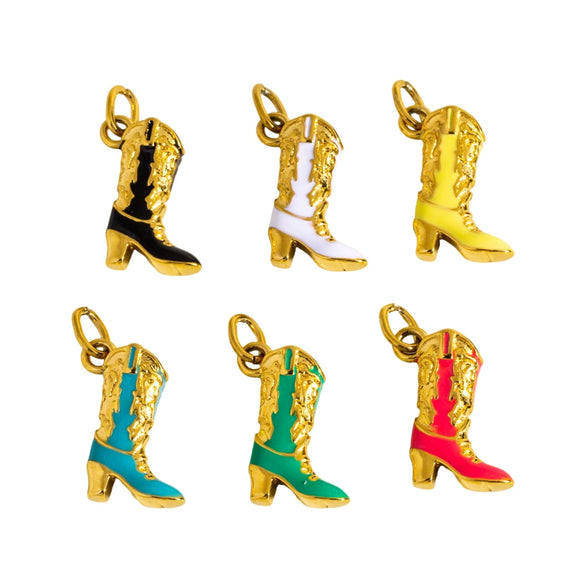 Jewelry Accessories High Heels Necklace Pendant Stainless Steel Retro Style Electroplating