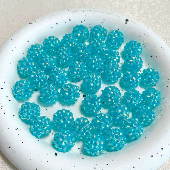 Jewelry Accessories Loose Beads Acrylic Ball Beaded For Diy Bracelet Key Chain Pendant