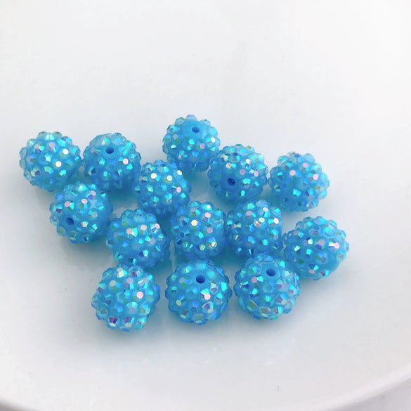 Jewelry Accessories Loose Beads Acrylic Ball Beaded For Diy Bracelet Key Chain Pendant
