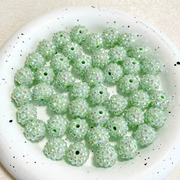 Jewelry Accessories Loose Beads Acrylic Ball Beaded For Diy Bracelet Key Chain Pendant