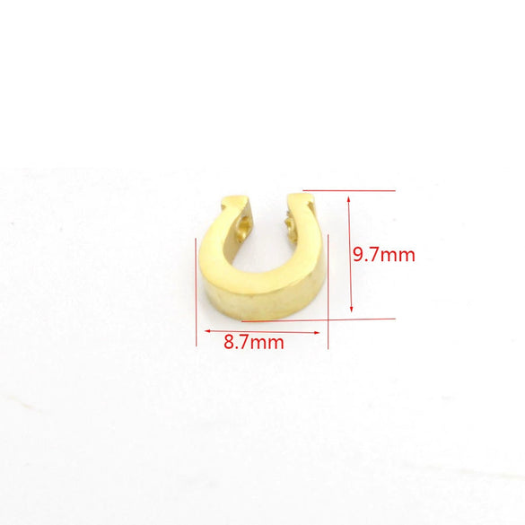 Jewelry Accessories Loose Beads Stainless Steel Horseshoe Small Hole Mirror Polished Pendant
