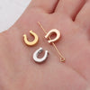 Jewelry Accessories Loose Beads Stainless Steel Horseshoe Small Hole Mirror Polished Pendant