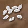 Jewelry Accessories Materials Glass Glazed Imitation Baroque Pearls Irregular Specialshaped Electroplated Beads For Earrings Necklace Bracelet