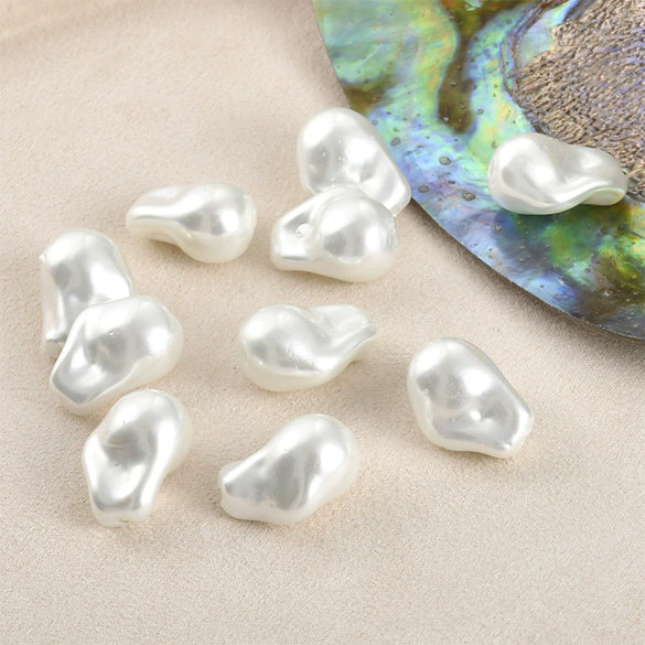 Jewelry Accessories Materials Glass Glazed Imitation Baroque Pearls Irregular Specialshaped Electroplated Beads For Earrings Necklace Bracelet