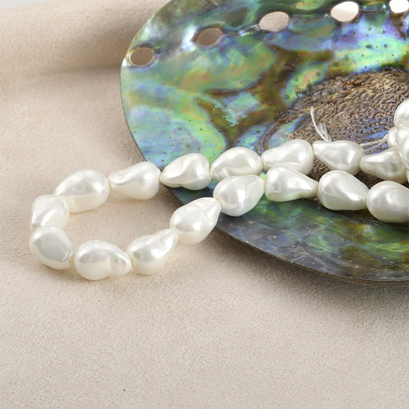 Jewelry Accessories Materials Glass Glazed Imitation Baroque Pearls Irregular Specialshaped Electroplated Beads For Earrings Necklace Bracelet