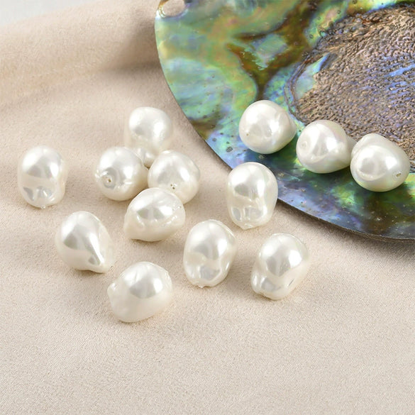 Jewelry Accessories Materials Glass Glazed Imitation Baroque Pearls Irregular Specialshaped Electroplated Beads For Earrings Necklace Bracelet