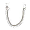 Jewelry Accessories Metal And Pearl Double Chain Strip Flower Handmade Beaded Portable For Mobile Phone Shell