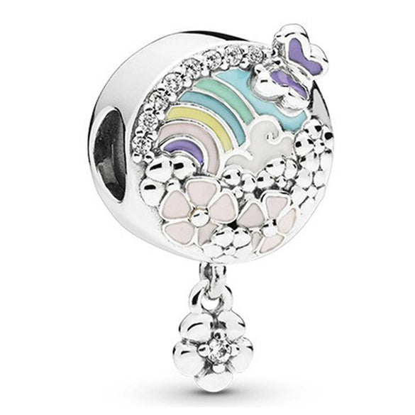 Jewelry Accessories Metal Ferris Wheel Beaded Pendant With Totem Pattern Electroplating Design From Factory