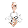 Jewelry Accessories Metal Letter Family Pendant Rose Gold Plated Totem Charm Bracelet