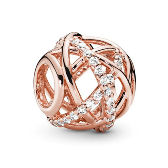 Jewelry Accessories Metal Letter Family Pendant Rose Gold Plated Totem Charm Bracelet