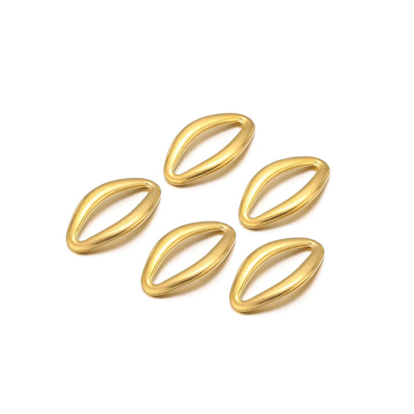 Jewelry Accessories Metal Oval Pendant Electroplating Ring Earrings Bracelet Necklace Accessories