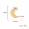 Jewelry Accessories Mirror Titanium Steel And Stainless Steel With Diamond Moon Fine Polishing Fashion Natural Bracelet Necklace Pendant
