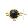 Jewelry Accessories Natural Stone Inlaid Double Hanging Titanium Steel Round Electroplated Vacuum In Furnace Fine Polishing