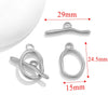 Jewelry Accessories Necklace And Bracelet Buckles Stainless Steel Electroplating Gold Finishing