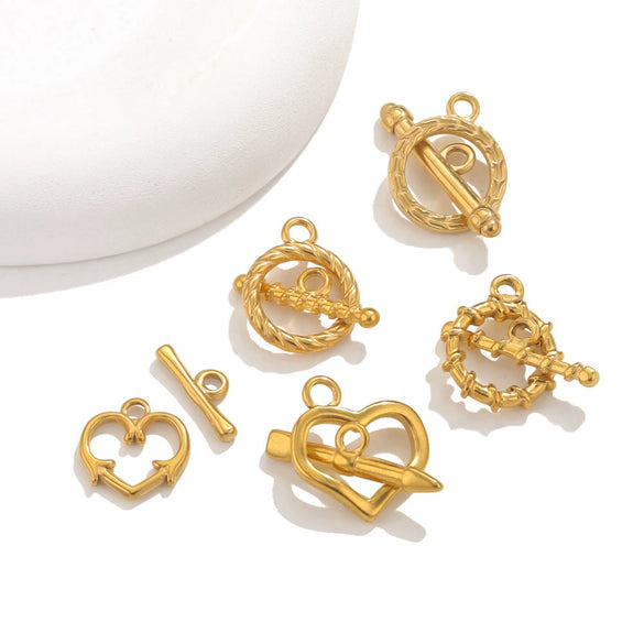 Jewelry Accessories Necklace And Bracelet Buckles Stainless Steel Electroplating Gold Finishing