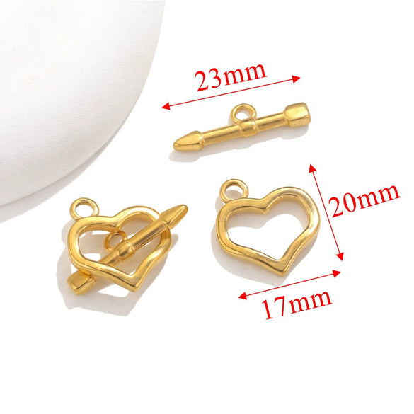 Jewelry Accessories Necklace And Bracelet Buckles Stainless Steel Electroplating Gold Finishing