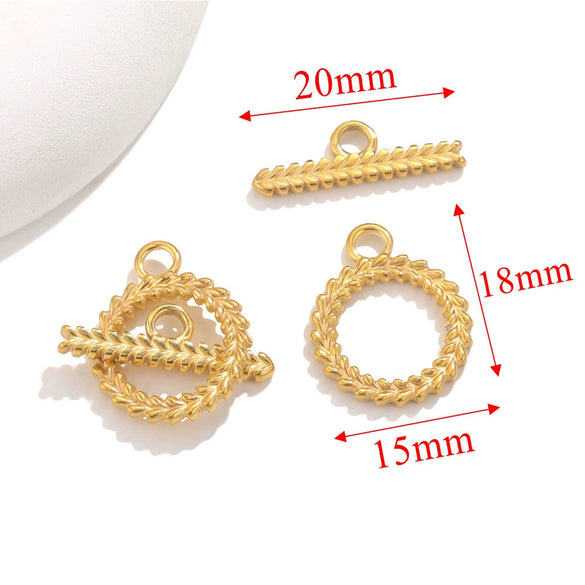 Jewelry Accessories Necklace And Bracelet Buckles Stainless Steel Electroplating Gold Finishing