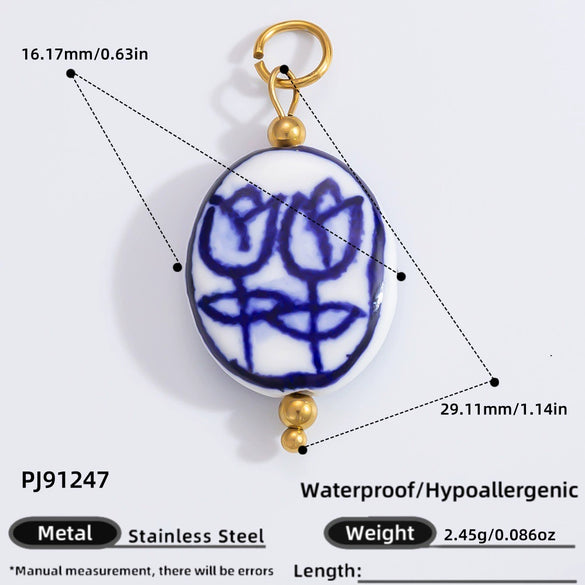 Jewelry Accessories Necklace Bracelet Love Coral Pattern Titanium Steel Electroplated