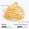 Jewelry Accessories Necklace Bracelet Love Coral Pattern Titanium Steel Electroplated